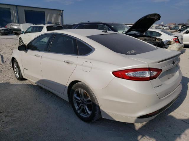 3FA6P0RUXFR198709 - 2015 FORD FUSION TITANIUM HEV WHITE photo 2