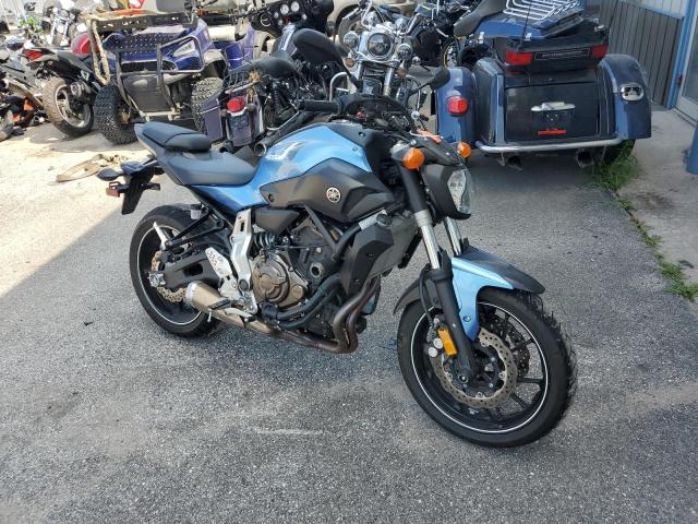 JYARM06E0HA011998 - 2017 YAMAHA FZ07 BLUE photo 1