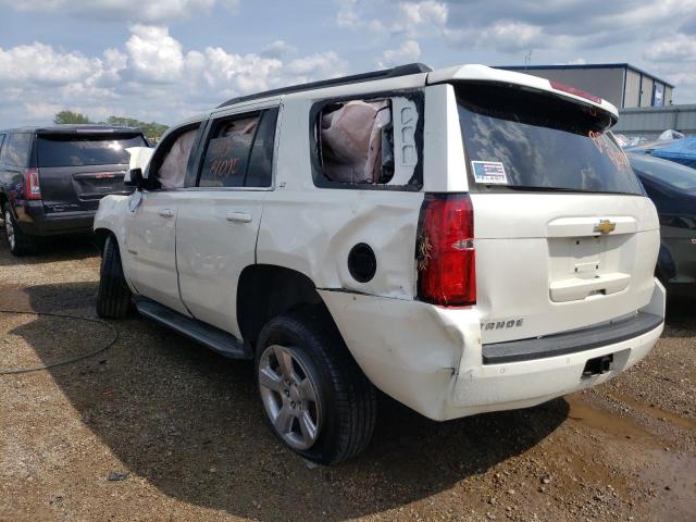 1GNSKBKC3FR254514 - 2015 CHEVROLET TAHOE K1500 LT WHITE photo 2