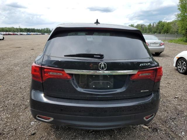 5FRYD4H43GB508625 - 2016 ACURA MDX TECHNOLOGY BLACK photo 6