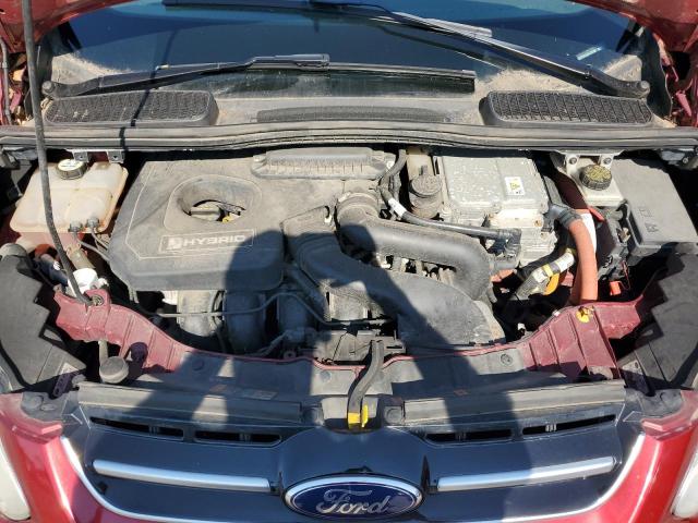 1FADP5BU7DL522385 - 2013 FORD C-MAX SEL წითელი ფოტო 11