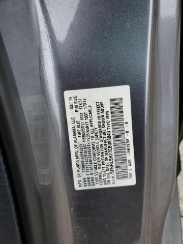 5FNRL5H27EB088040 - 2014 HONDA ODYSSEY LX GRAY photo 12