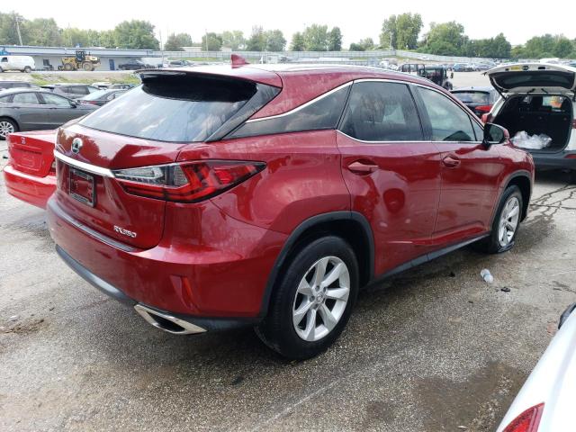 2T2BZMCA7GC035589 - 2016 LEXUS RX 350 BASE RED photo 3