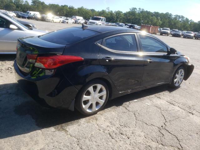 KMHDH4AE6CU370440 - 2012 HYUNDAI ELANTRA GLS BLACK photo 3