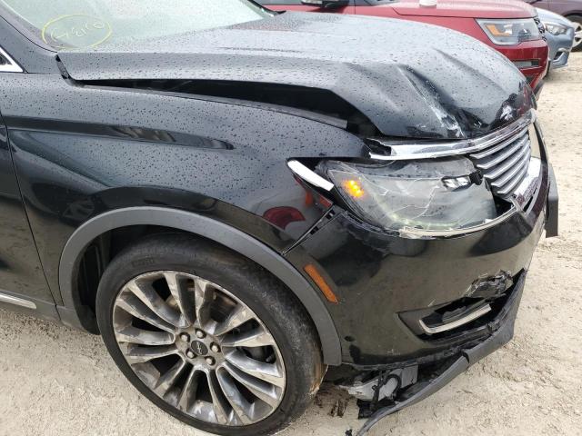 2LMTJ8LP9GBL53847 - 2016 LINCOLN MKX RESERVE BLACK photo 9