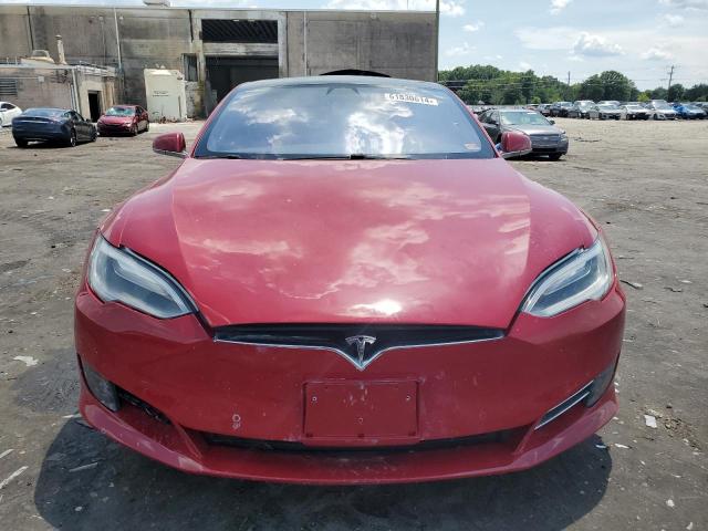 5YJSA1E20HF205188 - 2017 TESLA MODEL S Qırmızı foto 5