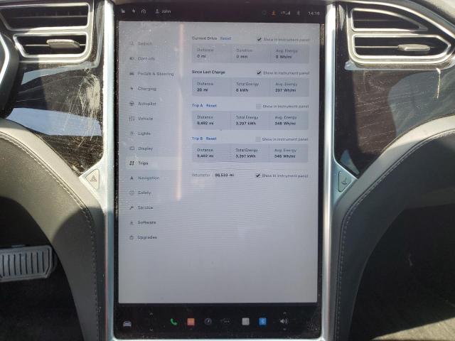 5YJSA1E20HF205188 - 2017 TESLA MODEL S Qırmızı foto 9