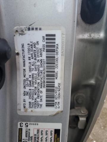 1NXBR32E36Z637227 - 2006 TOYOTA COROLLA CE SILVER photo 13