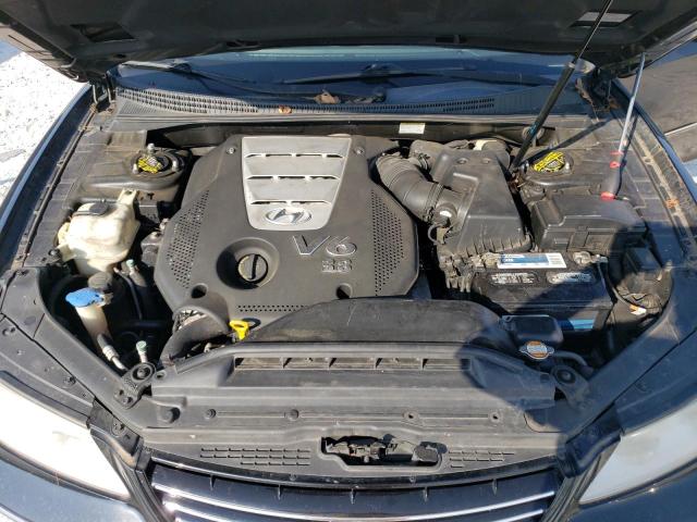 KMHFC46F08A332333 - 2008 HYUNDAI AZERA SE BLACK photo 11