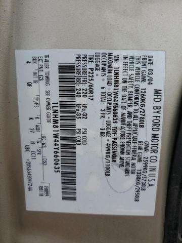 1LNHM81W44Y660635 - 2004 LINCOLN TOWN CAR EXECUTIVE BEIGE photo 12