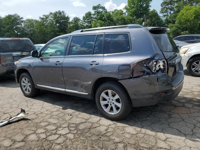 5TDZK3EH6DS104948 - 2013 TOYOTA HIGHLANDER BASE GRAY photo 2