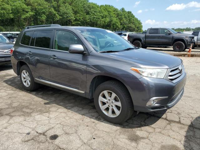 5TDZK3EH6DS104948 - 2013 TOYOTA HIGHLANDER BASE GRAY photo 4