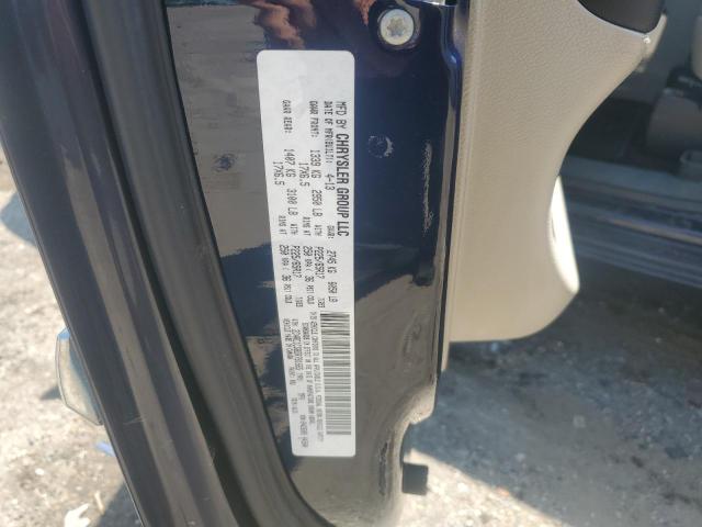 2C4RC1CG8DR781665 - 2013 CHRYSLER TOWN & COU TOURING L BLUE photo 13