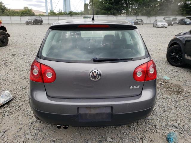 WVWBB71K69W077865 - 2009 VOLKSWAGEN RABBIT CHARCOAL photo 6