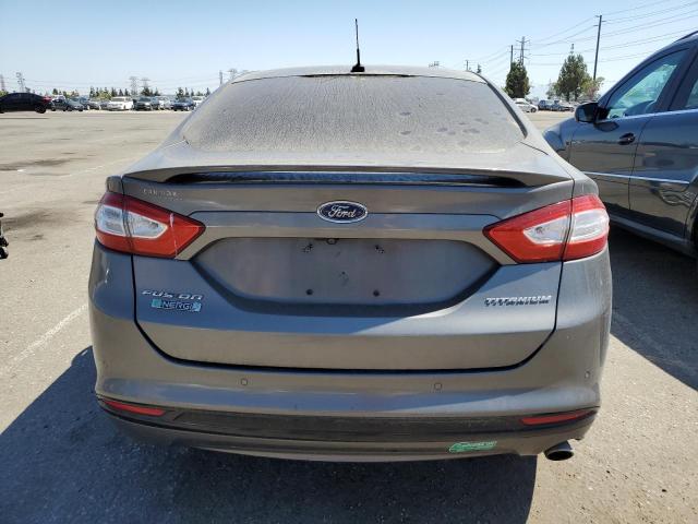 3FA6P0SU8DR351627 - 2013 FORD FUSION TITANIUM PHEV GRAY photo 6