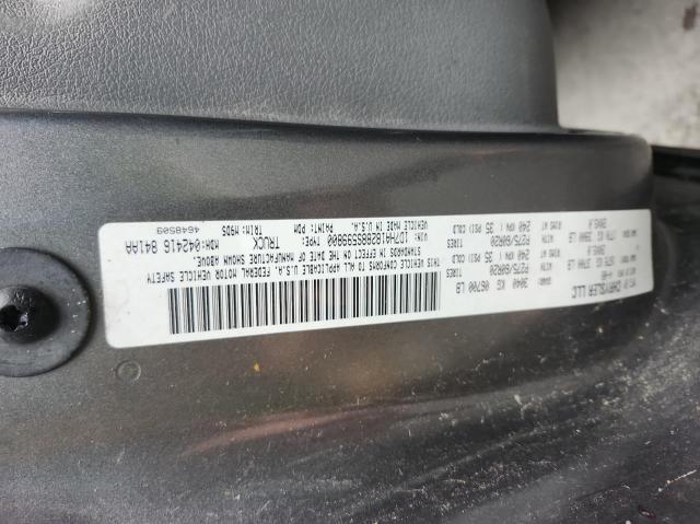 1D7HA18288S599800 - 2008 DODGE RAM 1500 ST 灰色 照片 10