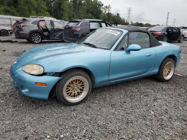 JM1NB353820230473 - 2002 MAZDA MX-5 MIATA BASE BLUE photo 1