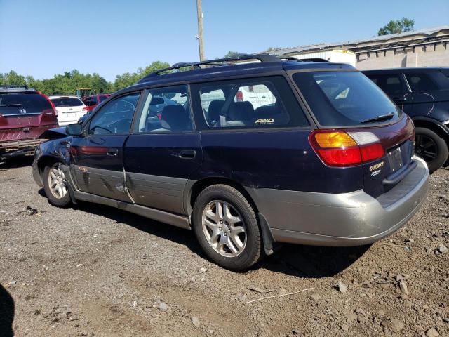 4S3BH665627600894 - 2002 SUBARU LEGACY OUTBACK BLACK photo 2