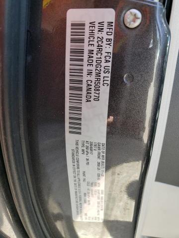 2C4RC1DG2MR508770 - 2021 CHRYSLER VOYAGER LXI GRAY photo 13