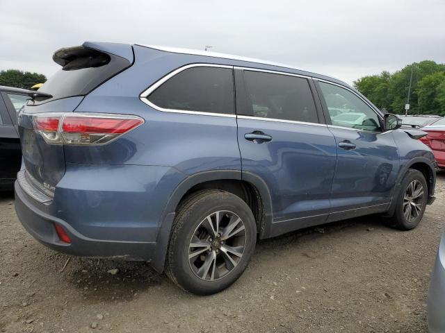 5TDJKRFH0GS245419 - 2016 TOYOTA HIGHLANDER XLE BLUE photo 3