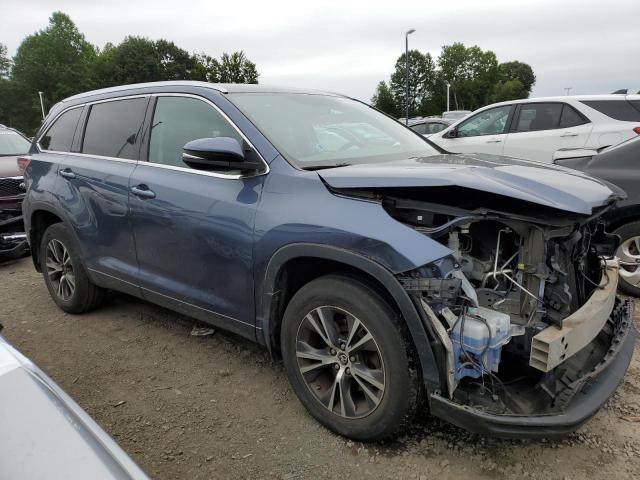 5TDJKRFH0GS245419 - 2016 TOYOTA HIGHLANDER XLE BLUE photo 4