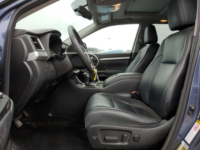 5TDJKRFH0GS245419 - 2016 TOYOTA HIGHLANDER XLE BLUE photo 7