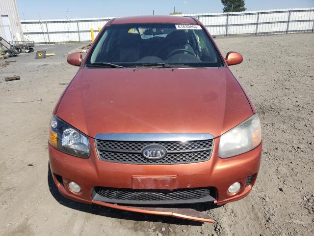 KNAFE162885022219 - 2008 KIA SPECTRA5 5 SX ORANGE photo 5