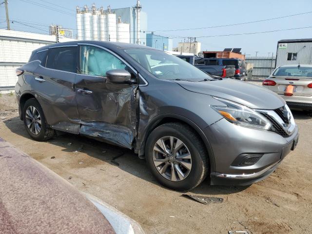 5N1AZ2MH7JN167624 - 2018 NISSAN MURANO S GRAY photo 4