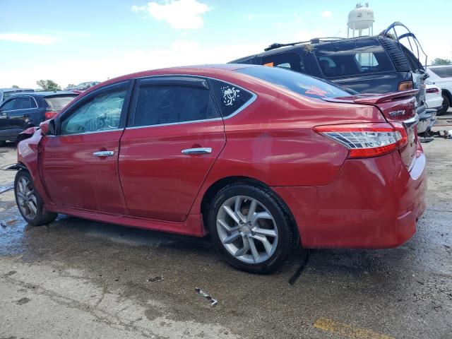 3N1AB7AP2DL564165 - 2013 NISSAN SENTRA S RED photo 2