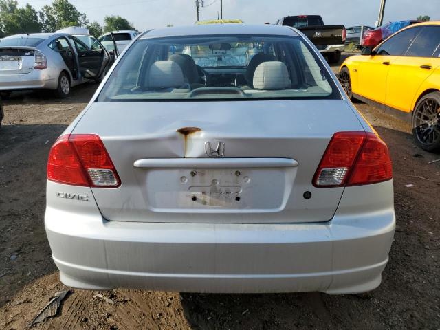 1HGES16325L011435 - 2005 HONDA CIVIC DX VP SILVER photo 6