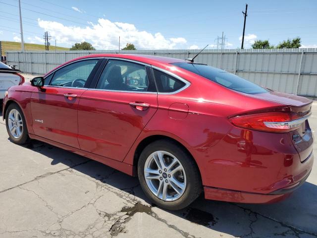 3FA6P0LU9JR285096 - 2018 FORD FUSION SE HYBRID BURGUNDY photo 2