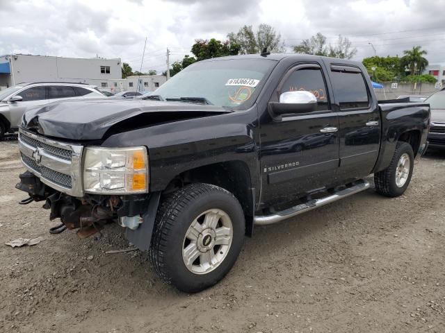 3GCEK13M27G528844 - 2007 CHEVROLET SILVERADO K1500 CREW CAB BLACK photo 1