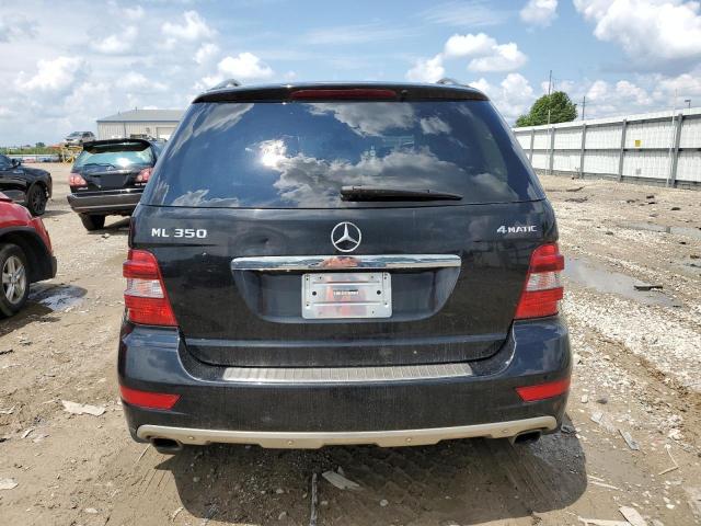 4JGBB8GB7BA660358 - 2011 MERCEDES-BENZ ML 350 4MATIC BLACK photo 6