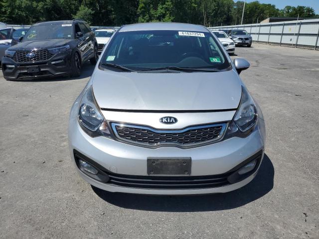 KNADN4A36E6397721 - 2014 KIA RIO EX SILVER photo 5