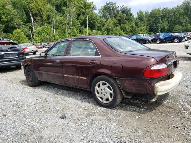 1YVGF22C125275151 - 2002 MAZDA 626 LX MAROON photo 2