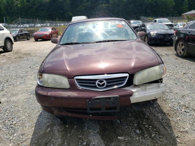 1YVGF22C125275151 - 2002 MAZDA 626 LX MAROON photo 5