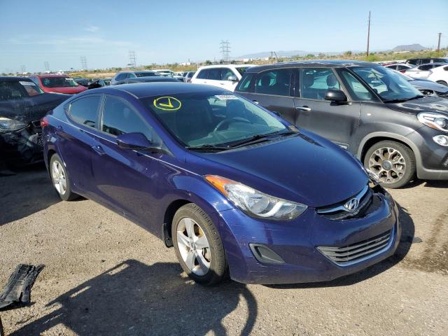 5NPDH4AE3DH405287 - 2013 HYUNDAI ELANTRA GLS BLUE photo 4