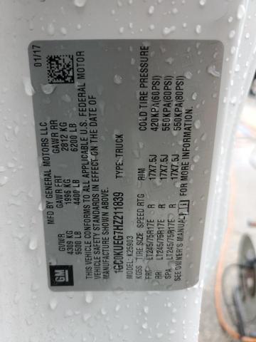 1GC0KUEG7HZ211839 - 2017 CHEVROLET SILVERADO K2500 HEAVY DUTY WHITE photo 12