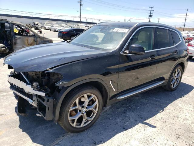 5UXTY3C02M9F16477 - 2021 BMW X3 SDRIVE30I Schwarz Foto 1