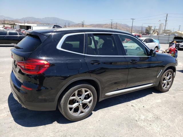 5UXTY3C02M9F16477 - 2021 BMW X3 SDRIVE30I Schwarz Foto 3