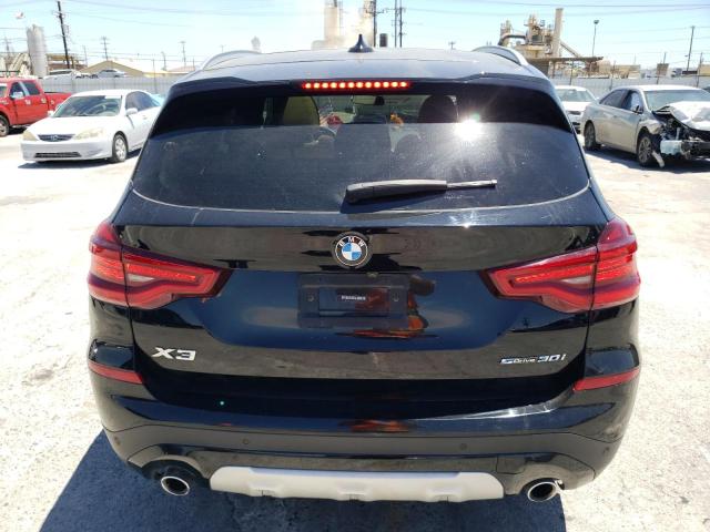 5UXTY3C02M9F16477 - 2021 BMW X3 SDRIVE30I Schwarz Foto 6