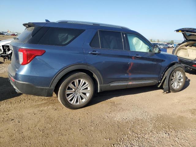 1FMSK8FH1LGB93443 - 2020 FORD EXPLORER LIMITED 蓝色 照片 3
