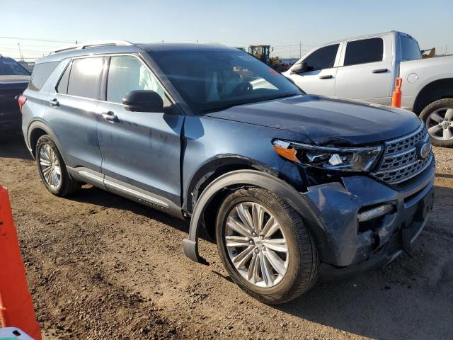 1FMSK8FH1LGB93443 - 2020 FORD EXPLORER LIMITED 蓝色 照片 4