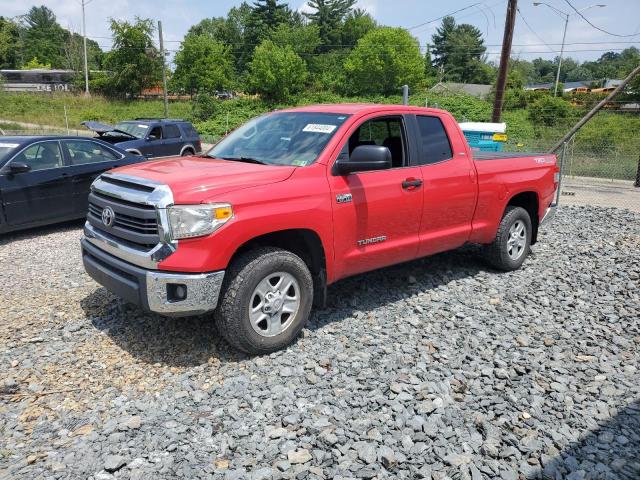 5TFUW5F13EX349343 - 2014 TOYOTA TUNDRA DOUBLE CAB SR/SR5 RED photo 1