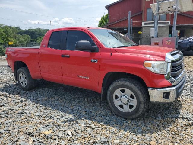 5TFUW5F13EX349343 - 2014 TOYOTA TUNDRA DOUBLE CAB SR/SR5 RED photo 4