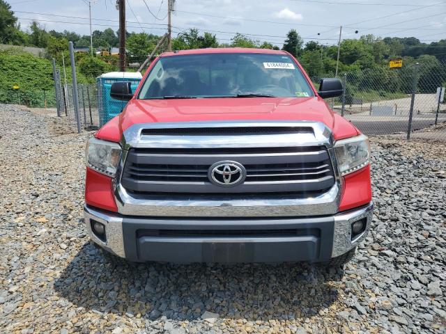 5TFUW5F13EX349343 - 2014 TOYOTA TUNDRA DOUBLE CAB SR/SR5 RED photo 5