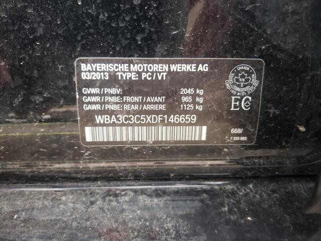 WBA3C3C5XDF146659 - 2013 BMW 320 I XDRIVE BLACK photo 12