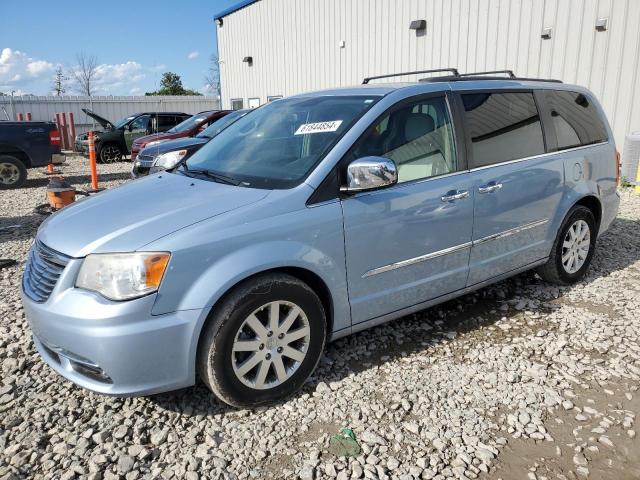 2C4RC1CG6CR411040 - 2012 CHRYSLER TOWN & COU TOURING L BLUE photo 1