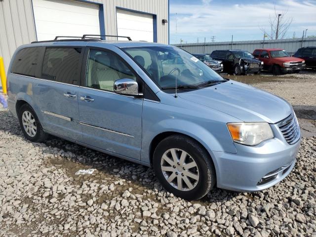 2C4RC1CG6CR411040 - 2012 CHRYSLER TOWN & COU TOURING L BLUE photo 4