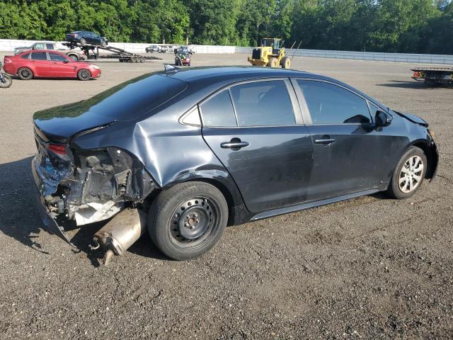 5YFEPMAEXMP237979 - 2021 TOYOTA COROLLA LE BLACK photo 3